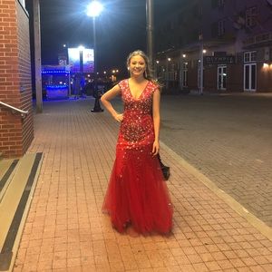 Red Prom Dress/ Formal Dress